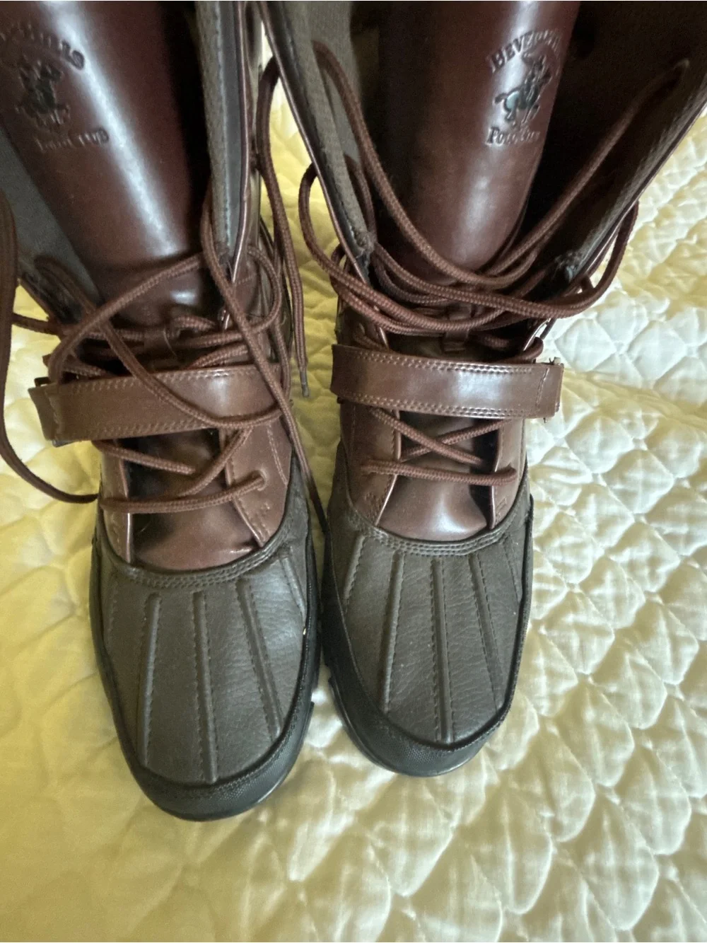 Beverly Hills Polo Club Brown Two-Tone Men's Winter Duck Boots
